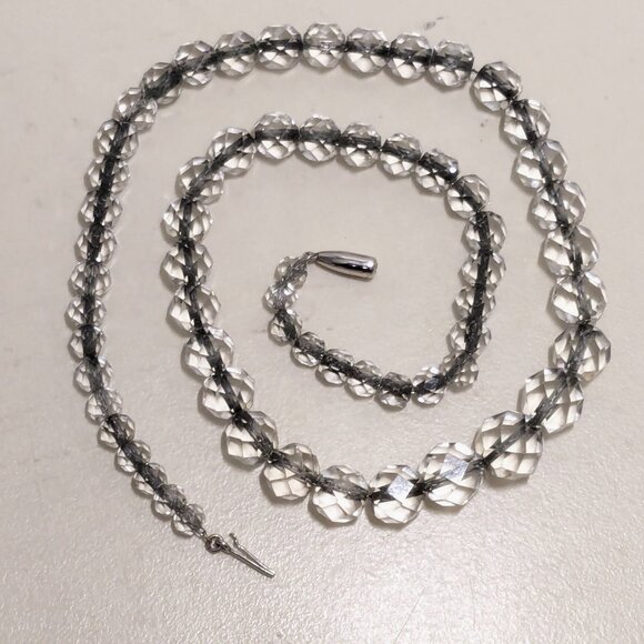 Two 1960s Vintage Crystal Necklaces 17"-19" - Picture 3 of 16